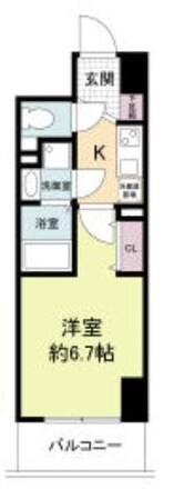 長堀橋駅 徒歩3分 7階の物件間取画像